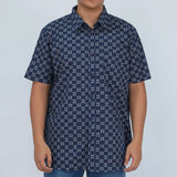 Bobson Japanese Men's Basic Woven Shirt Slim Fit 168608 (Navy)