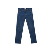 Bobson Japanese Men's Basic Denim Pants Super Skinny Mid Waist 176093-U (Medium Shade)