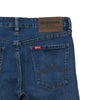 Bobson Japanese Men's Basic Denim Pants Super Skinny Mid Waist 176093-U (Medium Shade)