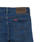 Bobson Japanese Men's Basic Denim Pants Super Skinny Mid Waist 176093-U (Medium Shade)