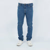 Bobson Japanese Men's Basic Denim Pants Super Skinny Mid Waist 176093-U (Medium Shade)