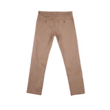 Bobson Japanese Men's Basic Non-Denim Chino Pants Mid Waist 181189 (Brown)