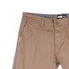 Bobson Japanese Men's Basic Non-Denim Chino Pants Mid Waist 181189 (Brown)