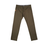 Bobson Japanese Men's Basic Non-Denim Chino Pants Mid Waist 181189 (Fatigue)