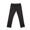 Bobson Japanese Men's Basic Non-Denim Chino Pants Mid Waist 181209 (Black)