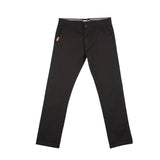 Bobson Japanese Men's Basic Non-Denim Chino Pants Mid Waist 181209 (Black)