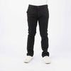 Bobson Japanese Men's Basic Non-Denim Chino Pants Mid Waist 181209 (Black)