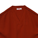 Bobson Japanese Ladies Basic Woven Shirt Boxy Fit 160237-U (Rust)