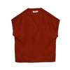 Bobson Japanese Ladies Basic Woven Shirt Boxy Fit 160237-U (Rust)
