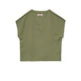 Bobson Japanese Ladies Basic Woven Shirt Boxy Fit 160237-U (Light Green)