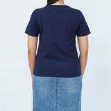 Bobson Japanese Ladies Basic Tees Boxy Fit 155441-U (Navy)