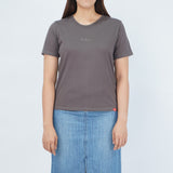 Bobson Japanese Ladies Basic Tees Boxy Fit 155441-U (Pavement)