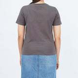 Bobson Japanese Ladies Basic Tees Boxy Fit 155441-U (Pavement)