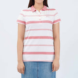 Bobson Japanese Ladies Basic Collared Shirt Regular Fit 165723 (Pink)