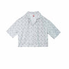 Bobson Japanese Ladies Basic Woven Shirt Boxy Fit 154969 (White)