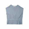 Bobson Japanese Ladies Basic Woven Shirt Boxy Fit 155270 (Chambray Blue)