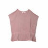 Bobson Japanese Ladies Basic Woven Shirt Boxy Fit 155270 (Peach)