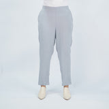Bobson Japanese Ladies Basic Non-Denim Drawstring Pants 156244 (Chambray Blue)