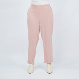 Bobson Japanese Ladies Basic Non-Denim Drawstring Pants 156244 (Peach)