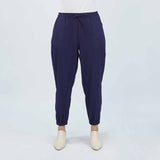 Bobson Japanese Ladies Basic Non-Denim Jogger Pants 172922-U (Navy)