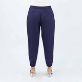 Bobson Japanese Ladies Basic Non-Denim Jogger Pants 172922-U (Navy)