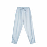 Bobson Japanese Ladies Basic Non-Denim Jogger Pants 172922-U (Sky Blue)