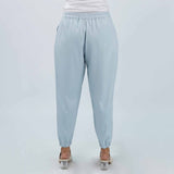 Bobson Japanese Ladies Basic Non-Denim Jogger Pants 172922-U (Sky Blue)