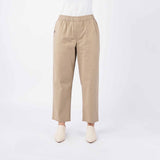 Bobson Japanese Ladies Basic Non-Denim Drawstring Pants 180645-U (Beige)
