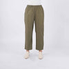 Bobson Japanese Ladies Basic Non-Denim Drawstring Pants 180645-U (Olive)