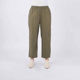 Bobson Japanese Ladies Basic Non-Denim Drawstring Pants 180645-U (Olive)
