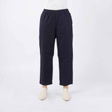 Bobson Japanese Ladies Basic Non-Denim Drawstring Pants 180645-U (Navy)
