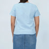 Bobson Japanese Ladies Basic Tees Boxy Fit 158142-U (Chambray Blue)