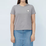Bobson Japanese Ladies Basic Tees Boxy Fit 158142-U (Gray)