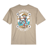 Bobson Japanese Men's Basic Tees Oversized Shirt 178606-U (Laurel Oak)