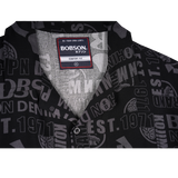 Bobson Japanese Men's Basic Woven Shirt Comfort Fit 158534 (Black)