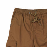 Bobson Japanese Ladies Basic Non-Denim Cargo Pants 182933-U (Brown)