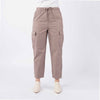 Bobson Japanese Ladies Basic Non-Denim Cargo Pants 182933-U (Taupe)