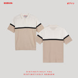 Bobson Japanese Men's Basic Collared Shirt Regular Fit 183514 (Cream)