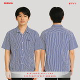 Bobson Japanese Men's Basic Woven Shirt Slim Fit 168201 (White Blue)