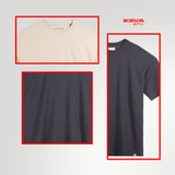 Bobson Japanese Men's Basic Tees Boxy Fit 188820 (Beige)