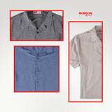 Bobson Japanese Men's Basic Woven Shirt Boxy Fit 187100 (Black)