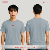 Bobson Japanese Men's Basic Tees Oversized Fitting 178618-U (Slate)