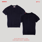 Bobson Japanese Men's Basic Collared Shirts Regular Fit 183501 (Navy)
