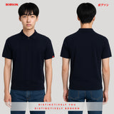 Bobson Japanese Men's Basic Collared Shirts Regular Fit 183501 (Navy)