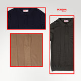 Bobson Japanese Men's Basic Collared Shirts Regular Fit 183501 (Olive)
