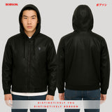 Bobson Japanese Men's Basic Jacket Oversized Fitting 177975 (Black)
