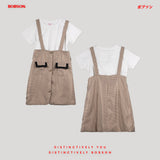 Bobson Japanese Ladies Basic Dress Regular Fit 169891 (Brown)