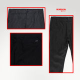 Bobson Japanese Men's Basic Non-Denim Trouser Pants Mid Waist 191082 (Blue)