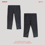 Bobson Japanese Men's Basic Non-Denim Trouser Pants Mid Waist 191082 (Blue)
