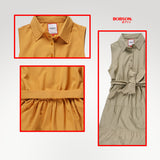 Bobson Japanese Ladies Basic Dress Regular Fit 156511 (Green)